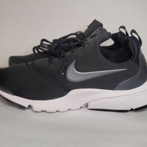 Nike Presto Fly SE Womens SZ 9 Shoes Black Metallic Hematite White 910569-006
